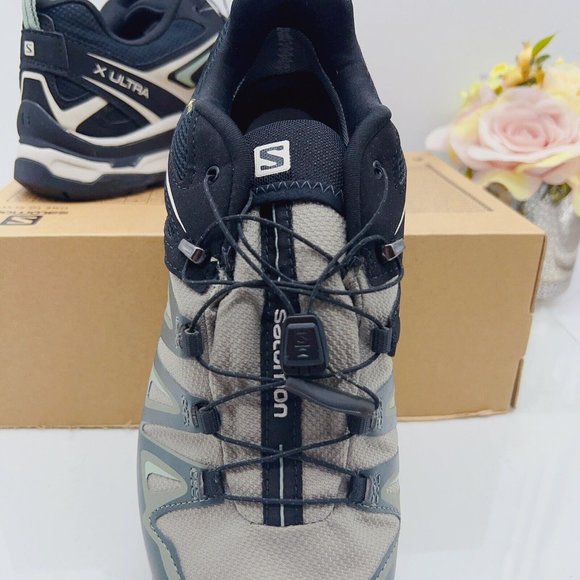 Salomon X Ultra 3 GTX W Trail Hiking Sneakers Shadow Lunar Rock Aqua Gray US 8 - Picture 6 of 9